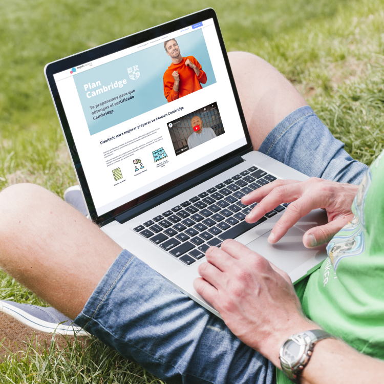 Diseño web Cursos por perfil alumno English Solutions vigo